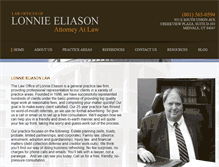 Tablet Screenshot of eliasonlegal.com